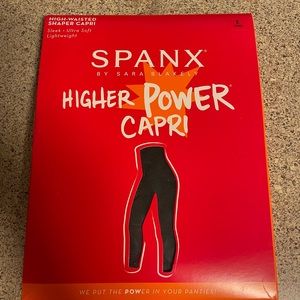 SPANX Higher Power Capri Shaper - Red Box with Black Graphic